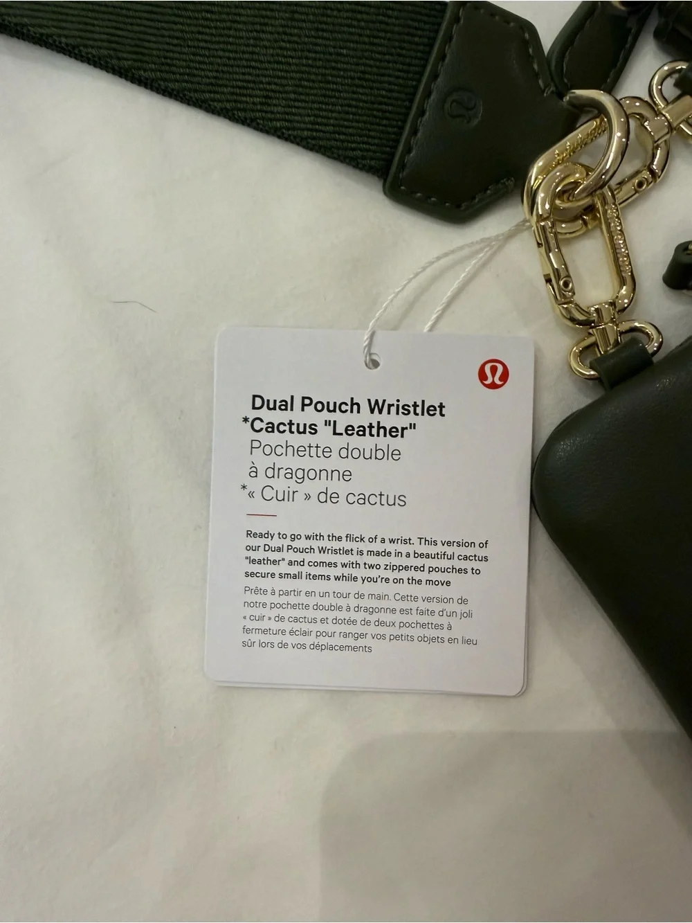 NWT Lululemon Dual Pouch Wristlet